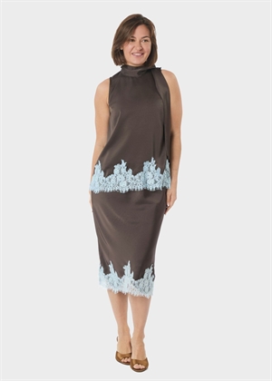 Lorenz lace top Dark Brown Neo Noir 